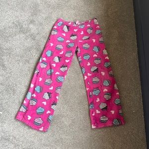 Pink cupcake pyjama pants
